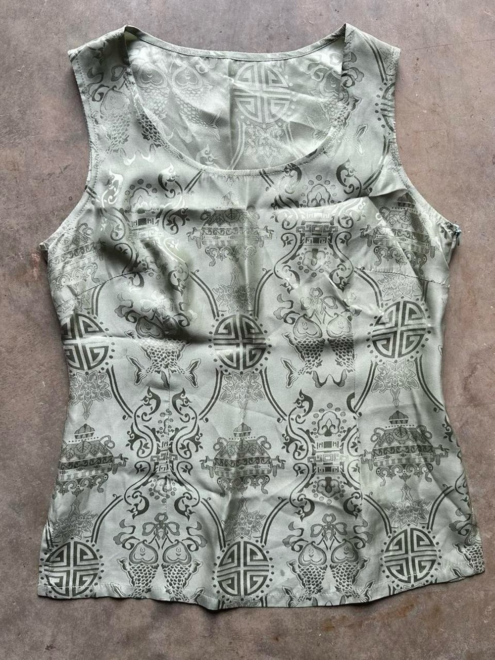 Green vintage tank top